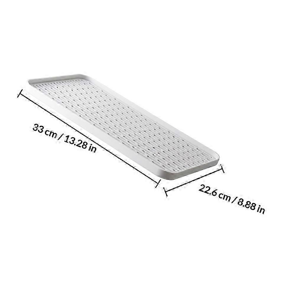 1PC Household Draining Tray Living Room Double-layer Tray Rectangular Tea Tray