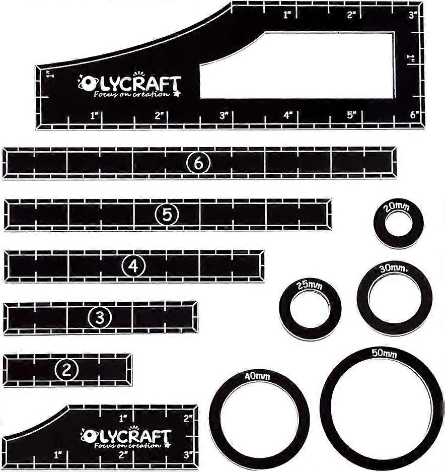 1 Set(12pcs) Objective Point Markers Acrylic Ruler Objective Makers Set Round Objective Marker Gaming Accessory War Games