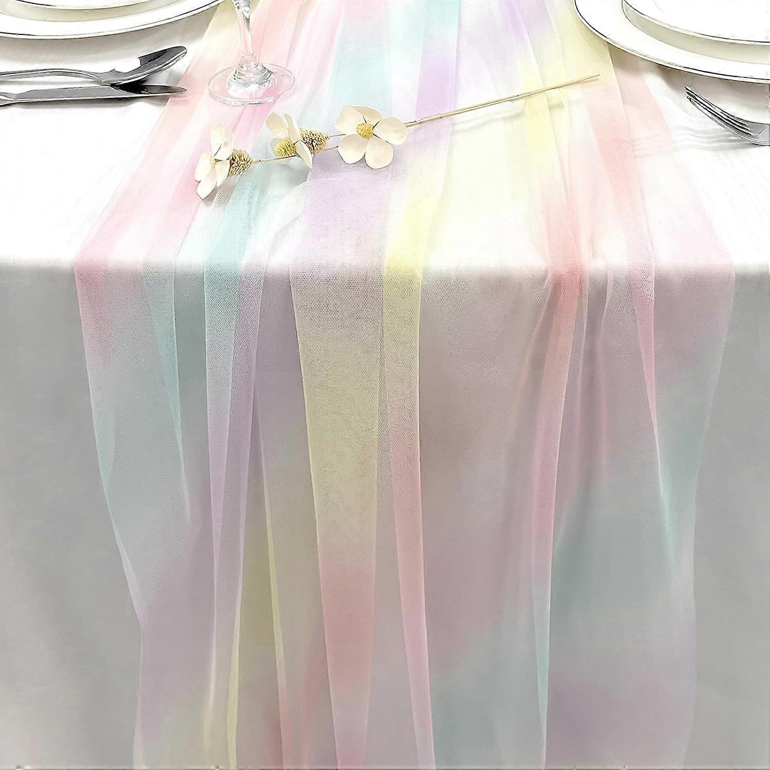 Gauze Table Runners Table Runner, Table Decoration for Wedding, Birthd