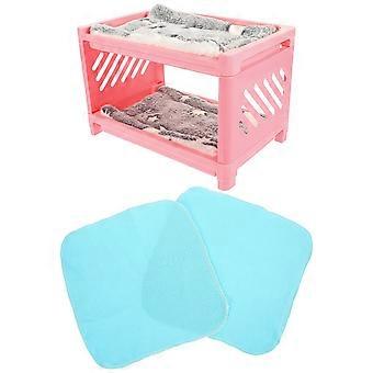 Hamster Bed Multi-Function Chinchilla Bed for Small Pets 1Set