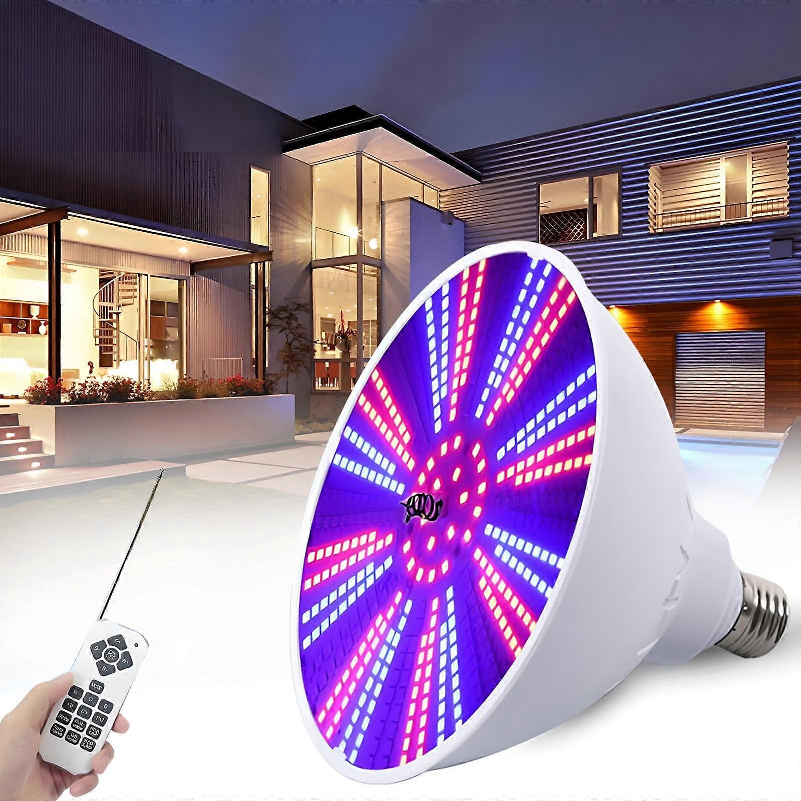LED Pool Light 12V 40W RGB Color Changing IP68 Waterproof Spotlight with Remote Control Memory Function