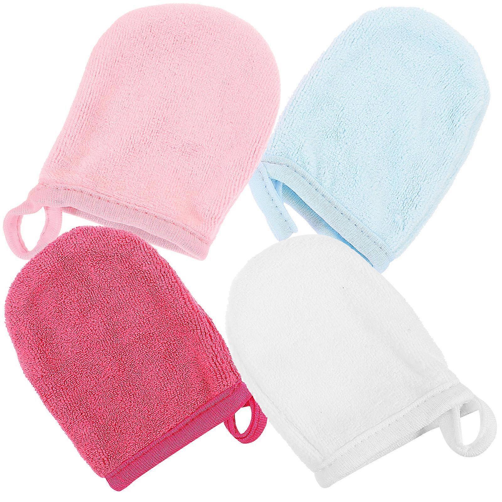 Makeup Remover Gloves Face Cleaning for Home Use 8Pcs Microfiber