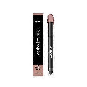 Zephoco Peach Pink Eyeshadow Stick, Delicate Shimmer Eyeshadow, Natural Color, Everyday Portable Eyeshadow Stick