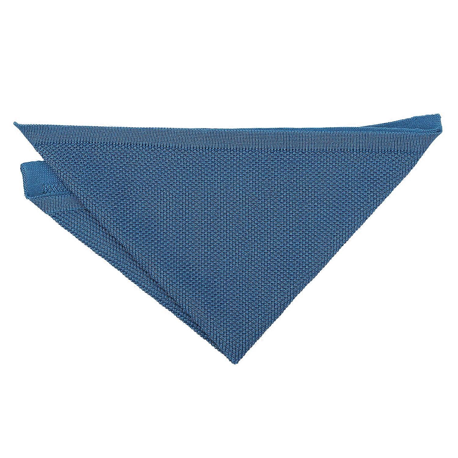 Encore Blue Knitted Pocket Square