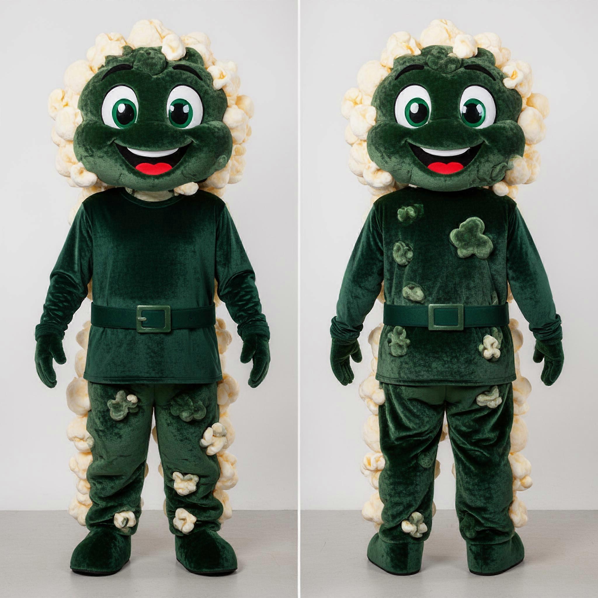 MASTICOT Forest Green Padded Pop Corn Mascot