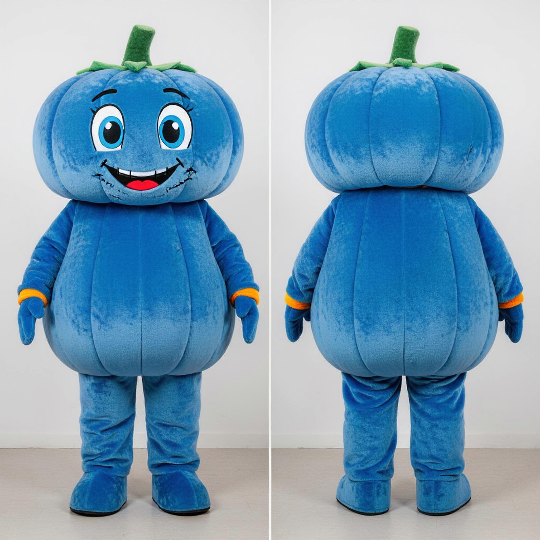 MASTICOT Vibrant Round Pumpkin Mascot