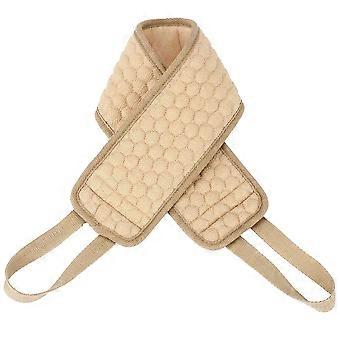 Rubbing Towel Body Scrubbers for Cleaning 2Pcs Double-Side Shower Gloves Beige