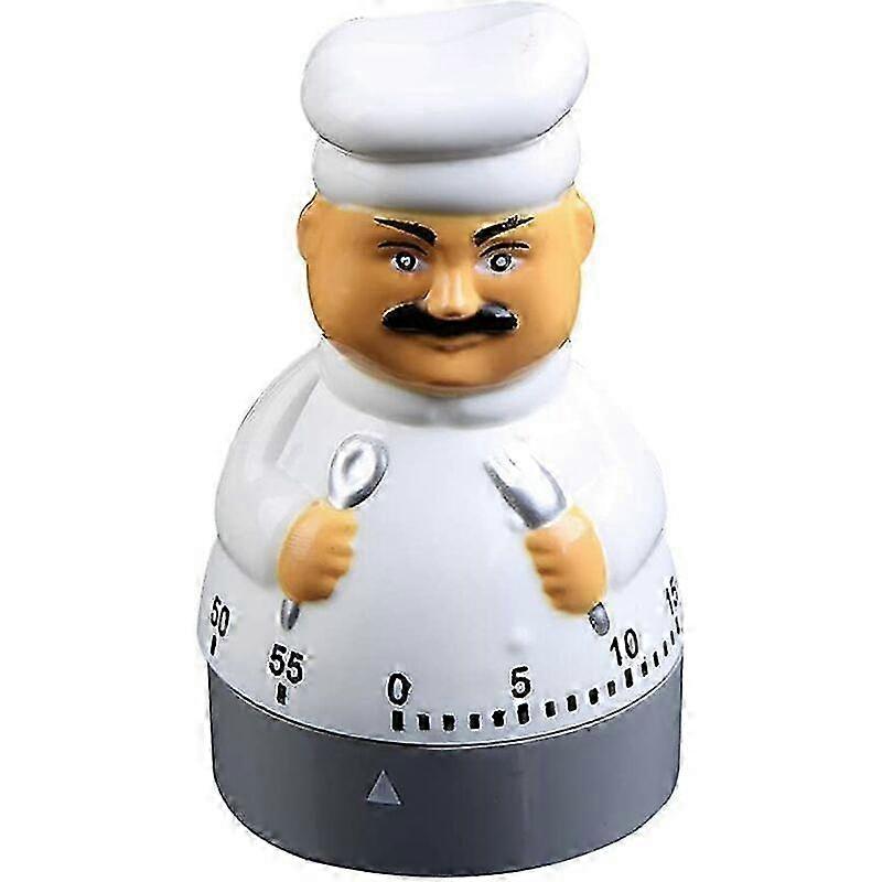 Chef-Shaped Mechanical 60-Min Timer