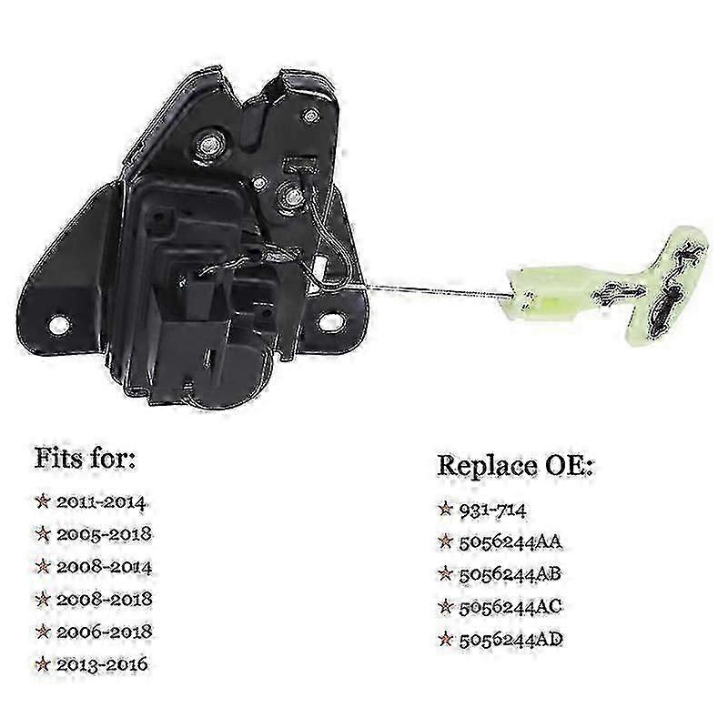 Tailgate Latch Actuator for Chrysler 300 Trunk Lock Replacement 5056244AD