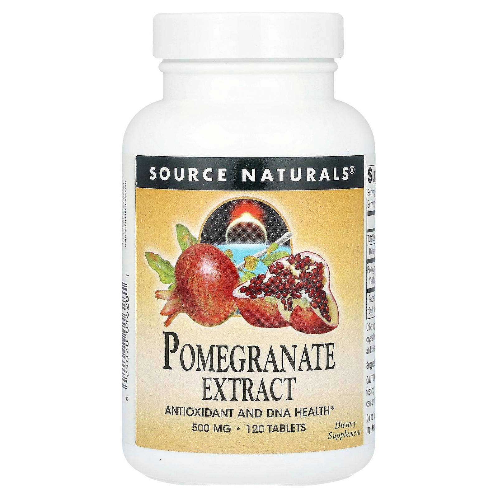 2 x Source Naturals, Pomegranate Extract, 500 mg , 120 Tablets