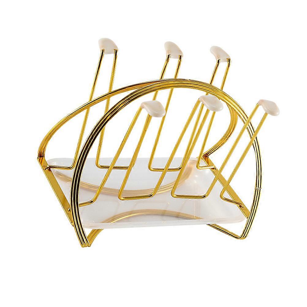 Glass Cup Holder Draining Rack for 2Pcs Kitchen Use