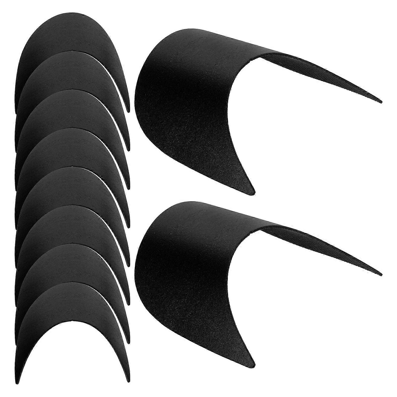 Black Plastic Baseball Cap Visor Insert for DIY Replacement 40Pcs