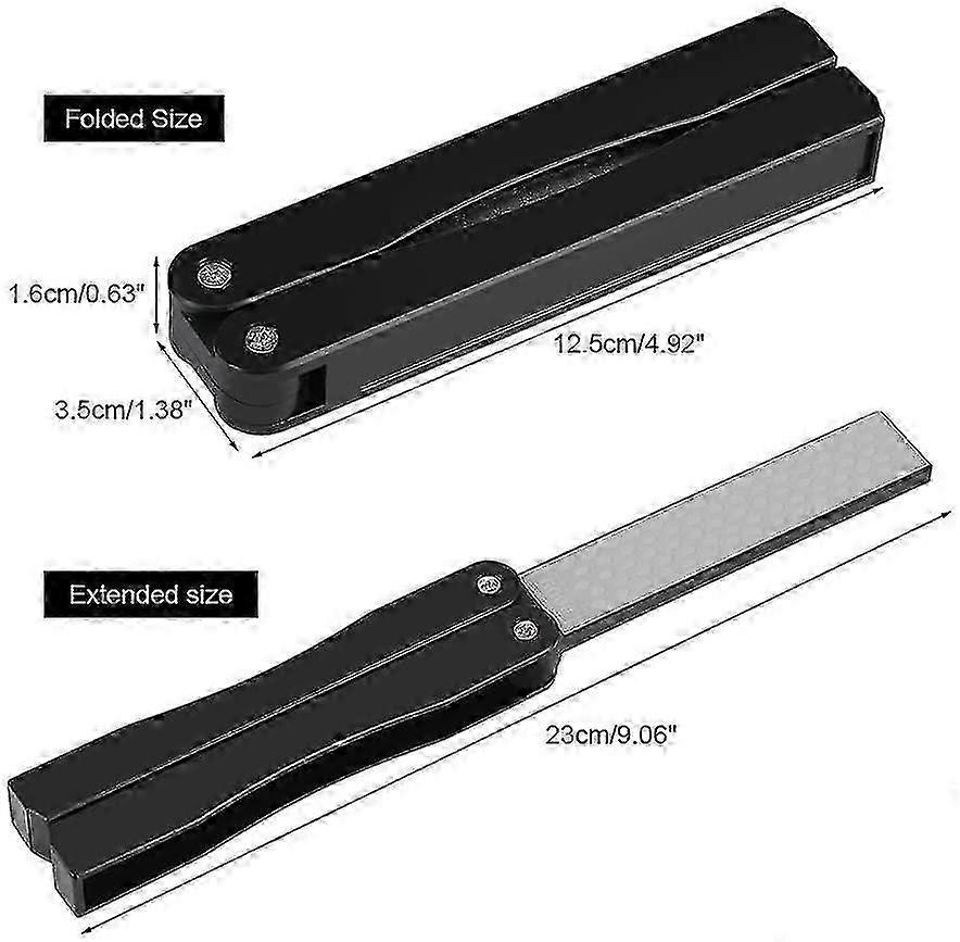 Folding Double-Sided Whetstone Knife Sharpener compatible with Knives Scissors Sharpening Grindstone