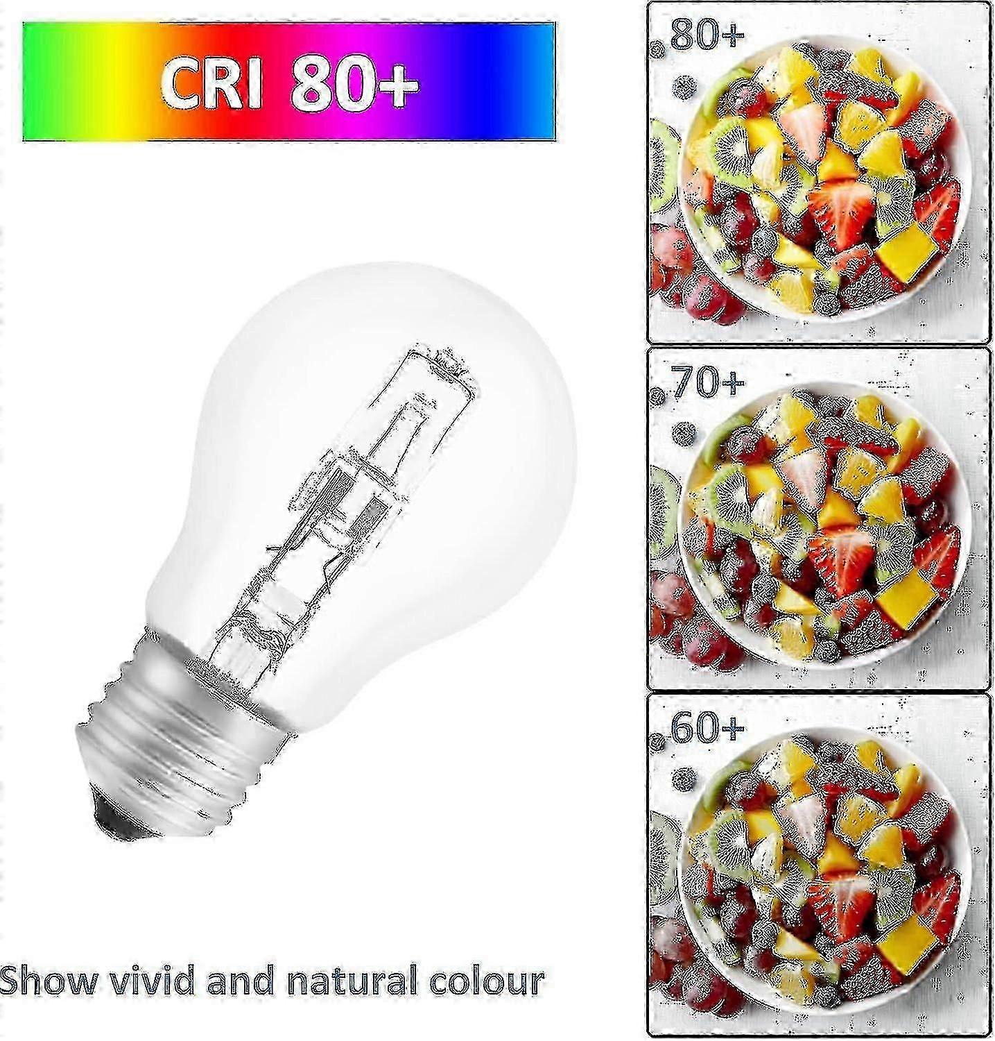 5 Pack E27 A55 42W Halogen Bulb Dimmable 2700K 650lm