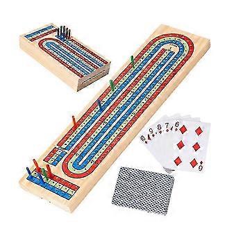 Faltbares Cribbage-Brett-Set aus Holz