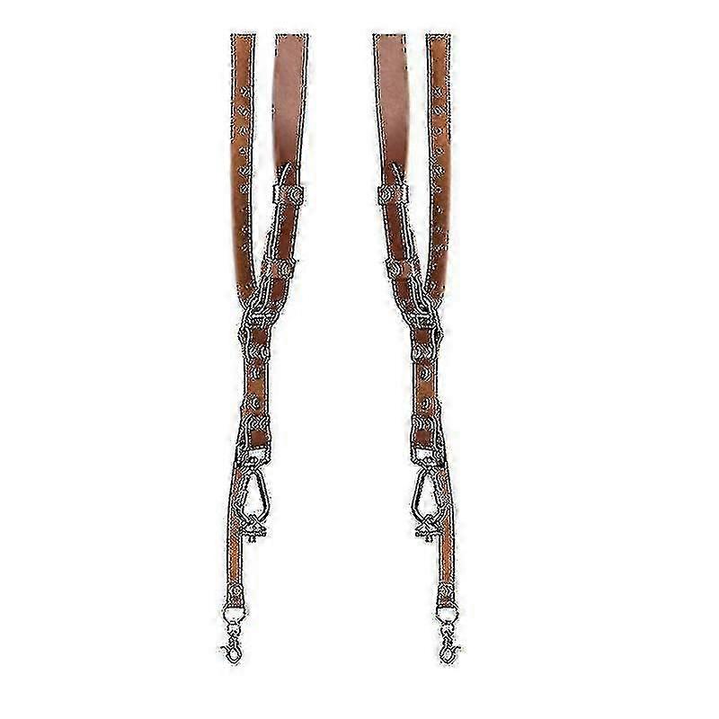 Adjustable Dual Camera Leather Harness