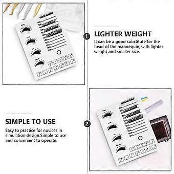 Beauty Salon Eyelash Display Board Acrylic Tool 2Pcs Extension