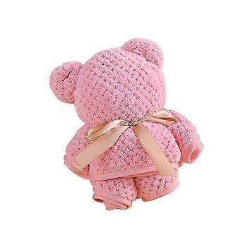 Pet Blanket Mat Thickened Blankets Breathable Pad Sleeping Cat Dog Pink@aa