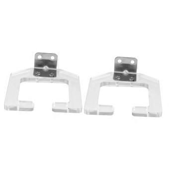 NoDrill Wall Mounted Hair Dryer Holder, Clear Acrylic SpaceSaving Organizer Rack for Bathroom