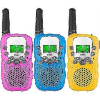 Kids Walkie Talkies 3 Pack Backlit LCD