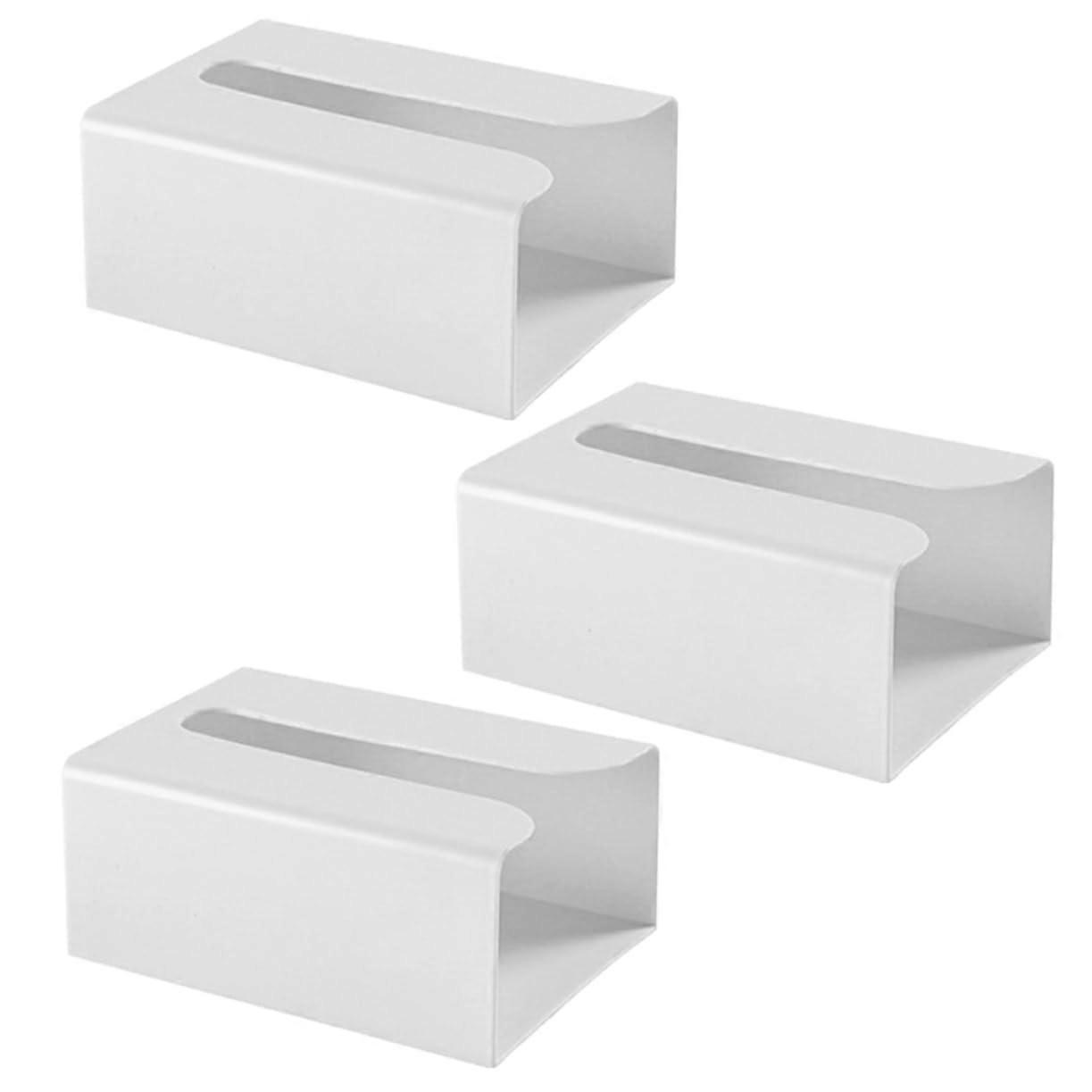3 Pack Wall Mounted Tissue Holder for Bathroom and Kitchen, SpaceSaving Easy Access Storage