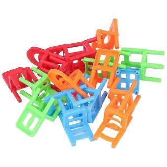 Hard Children Balancing Chair Toy Multiplayer Interactive Stacking Chair Game Board Game Compatible Holiday Party XM
