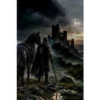 Medieval Knight in the Rain jigsaw puzzle SIO1655