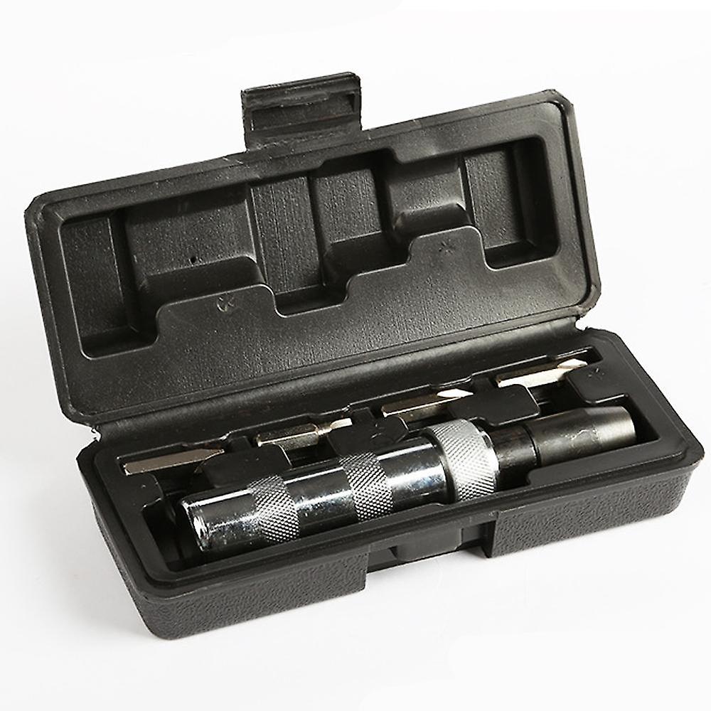Impact Screwdriver Set With Conductive Square Bits Complete In Robust Carrying Box, Semaket, Silver, 1 Set Of 5 Pieces