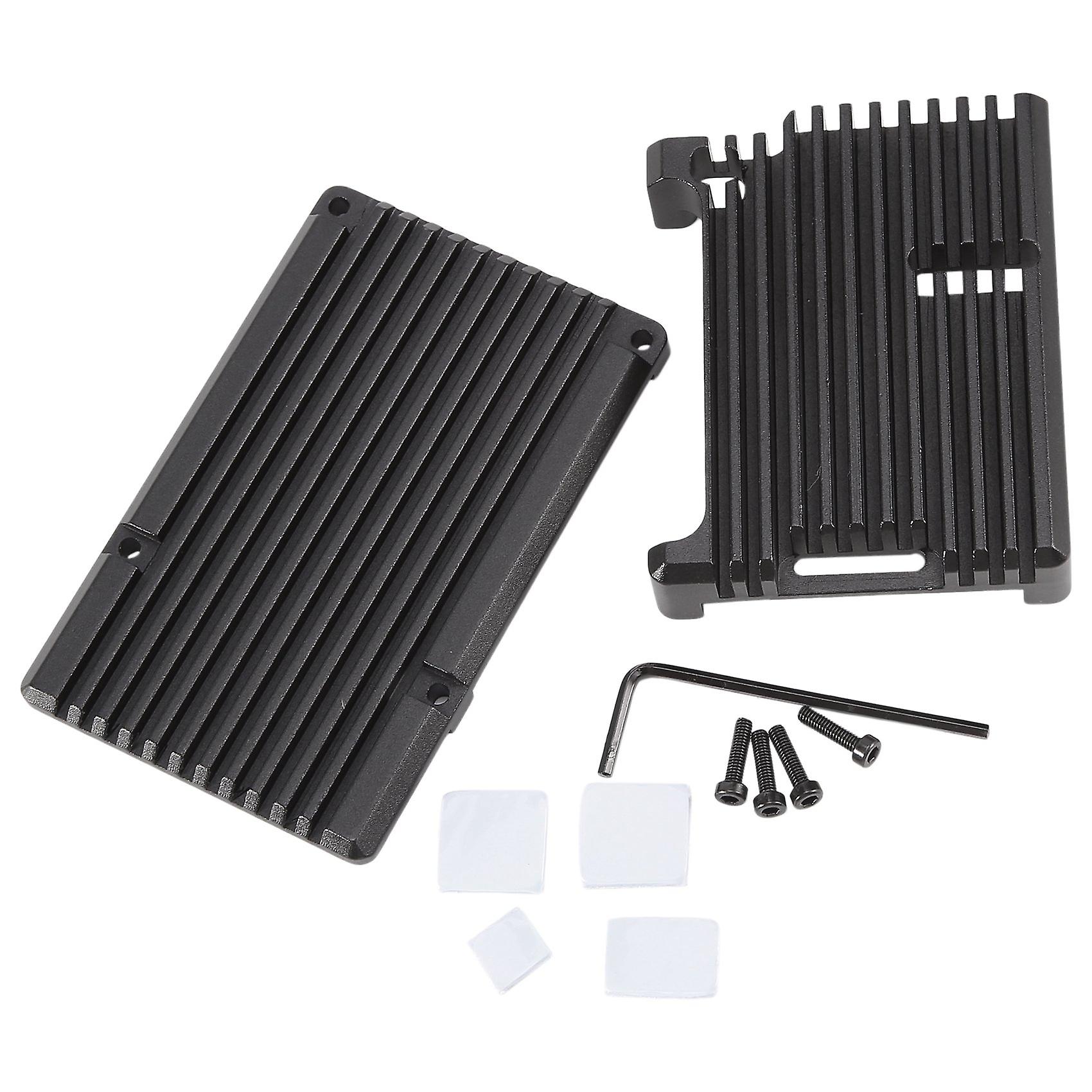 for 4 B Aluminum Case, Passive Cooling Aluminum Alloy Protective Shell Metal Enclosure for 4 B