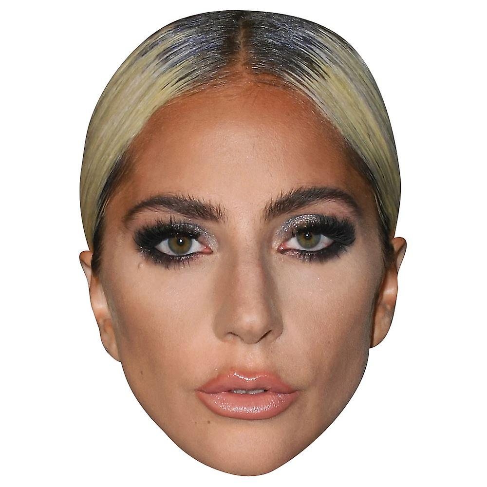 Stefani Germanotta (Pout) Celebrity Mask, Flat Card Face