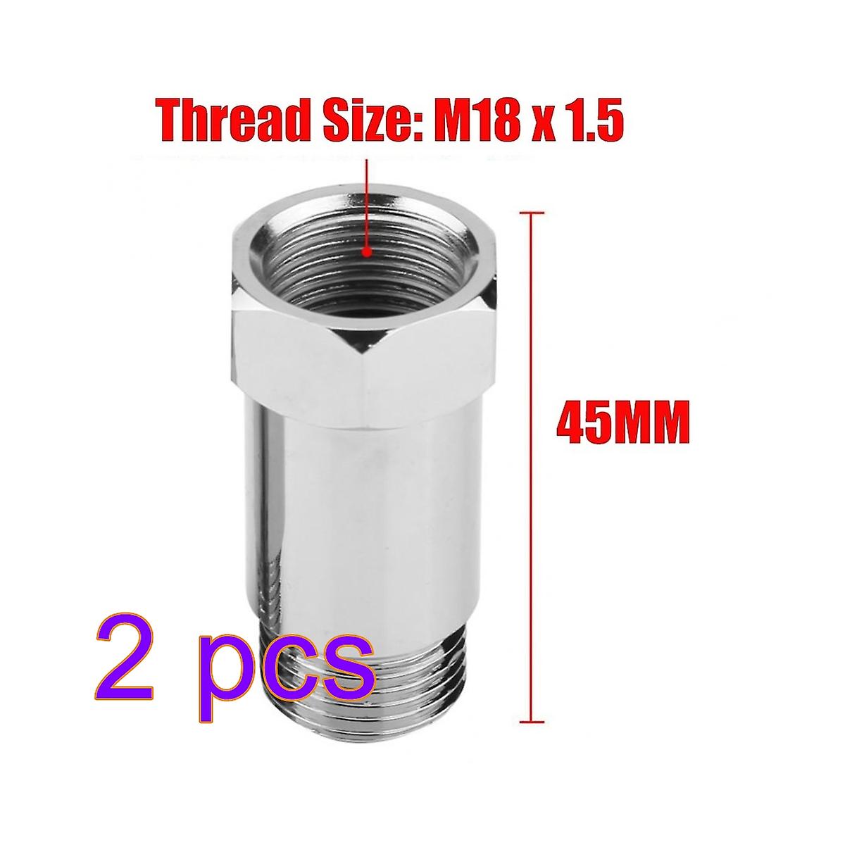 Car Oxygen Sensor Extension Adapter M18x1.5 O2 Oxygen Sensor Extension Spacer Fix Adapter Auto Replacement Parts Car Accessories-2pcs