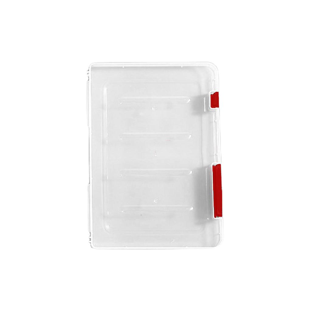 Document Paper Container with Buckle Closure Transparent Supply Organizing