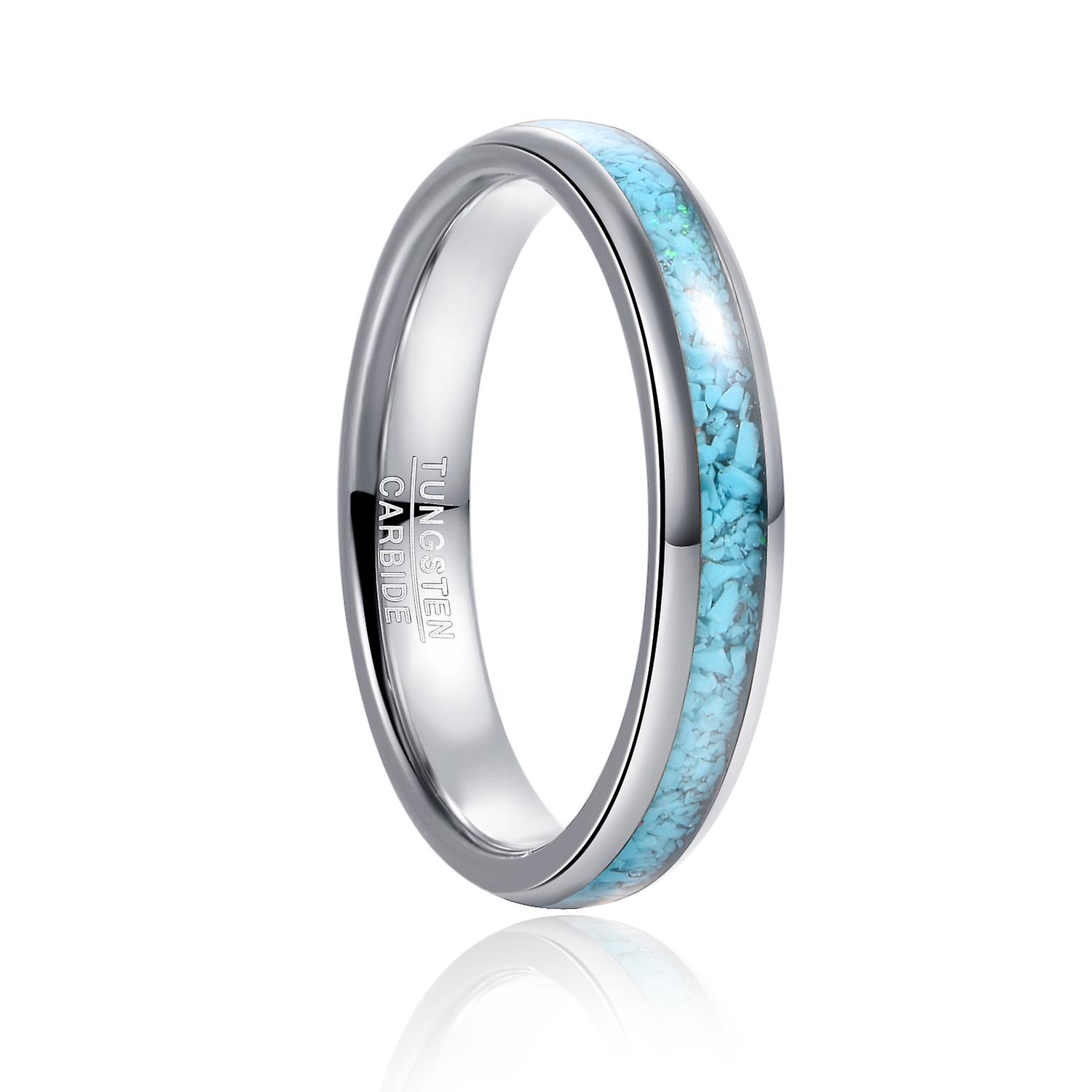 4mm Width Men's Tungsten Carbide Steel Ring