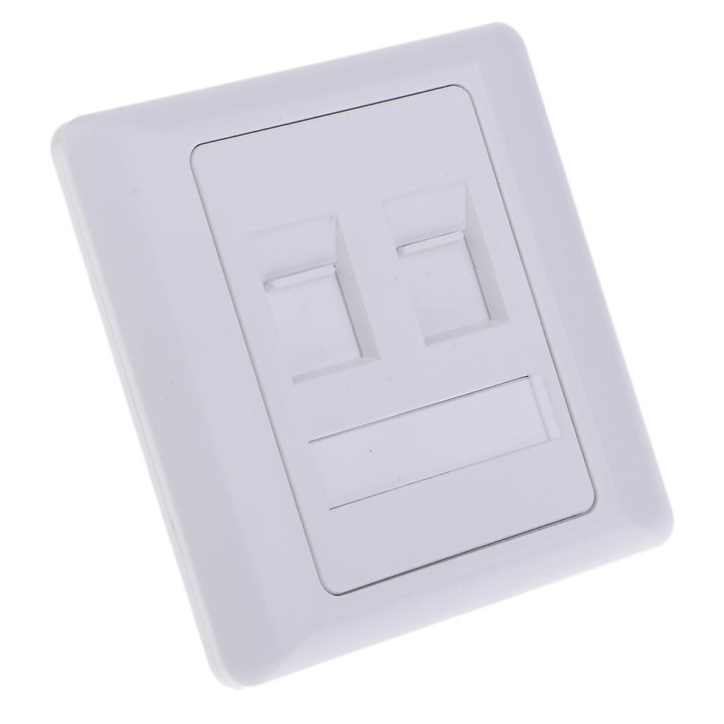 Network Socket Dual Port 86 Type Wall Panel Mounted Network Durable
