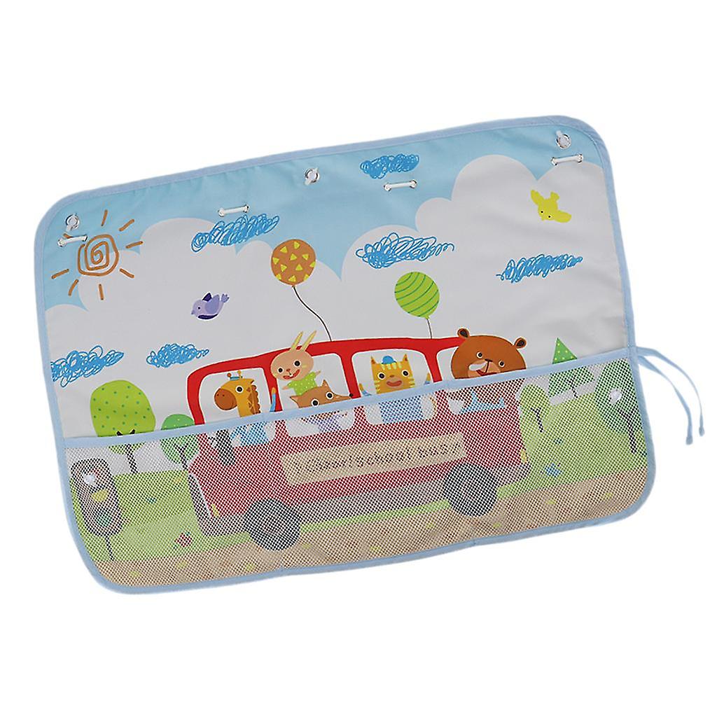 Multi-Function Storage Sunscreen Car Sunshade Curtain Style - 9