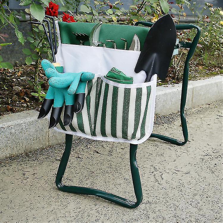 Garden Kneeler Stool With Tool Bag Foldable Garden Kneeler Tool Bags Outdoor Work Portable Storage Bagnot Included The Chair