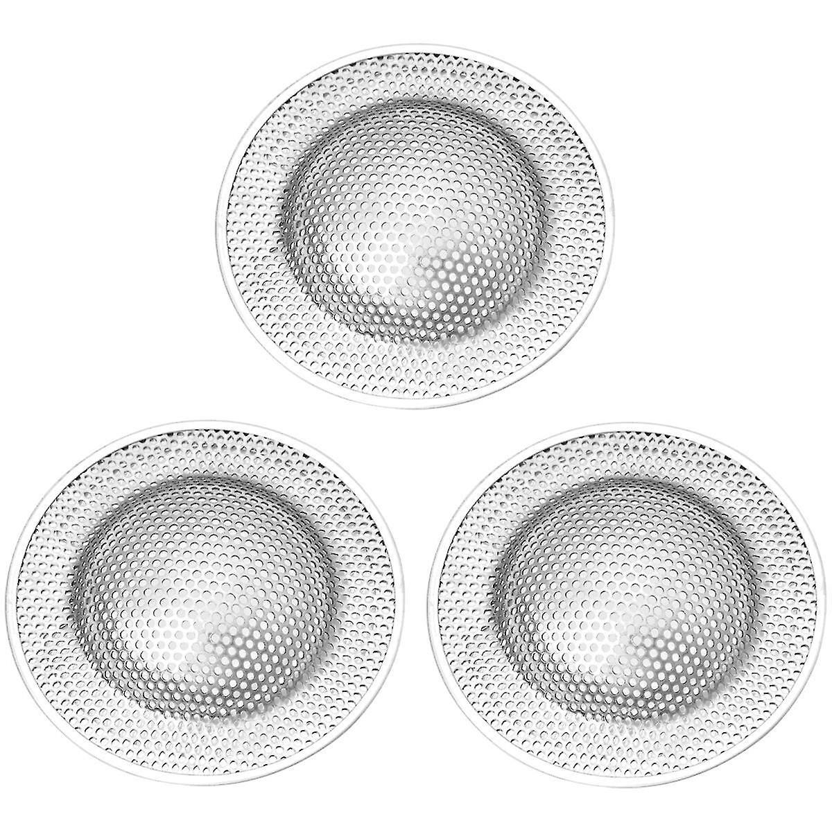3pcs Stainless Steel Sink Screens Sewer Filter Net Shower Drain Covers Washbasin Strainers For Bathr