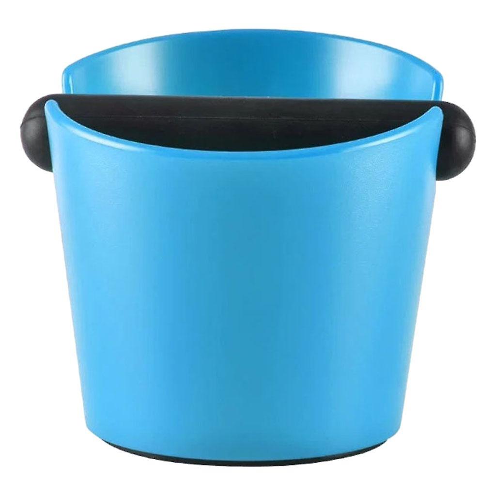 Coffee Knock Box Bin Espresso Grinds Tamper Waste Tamp Grind B Blue