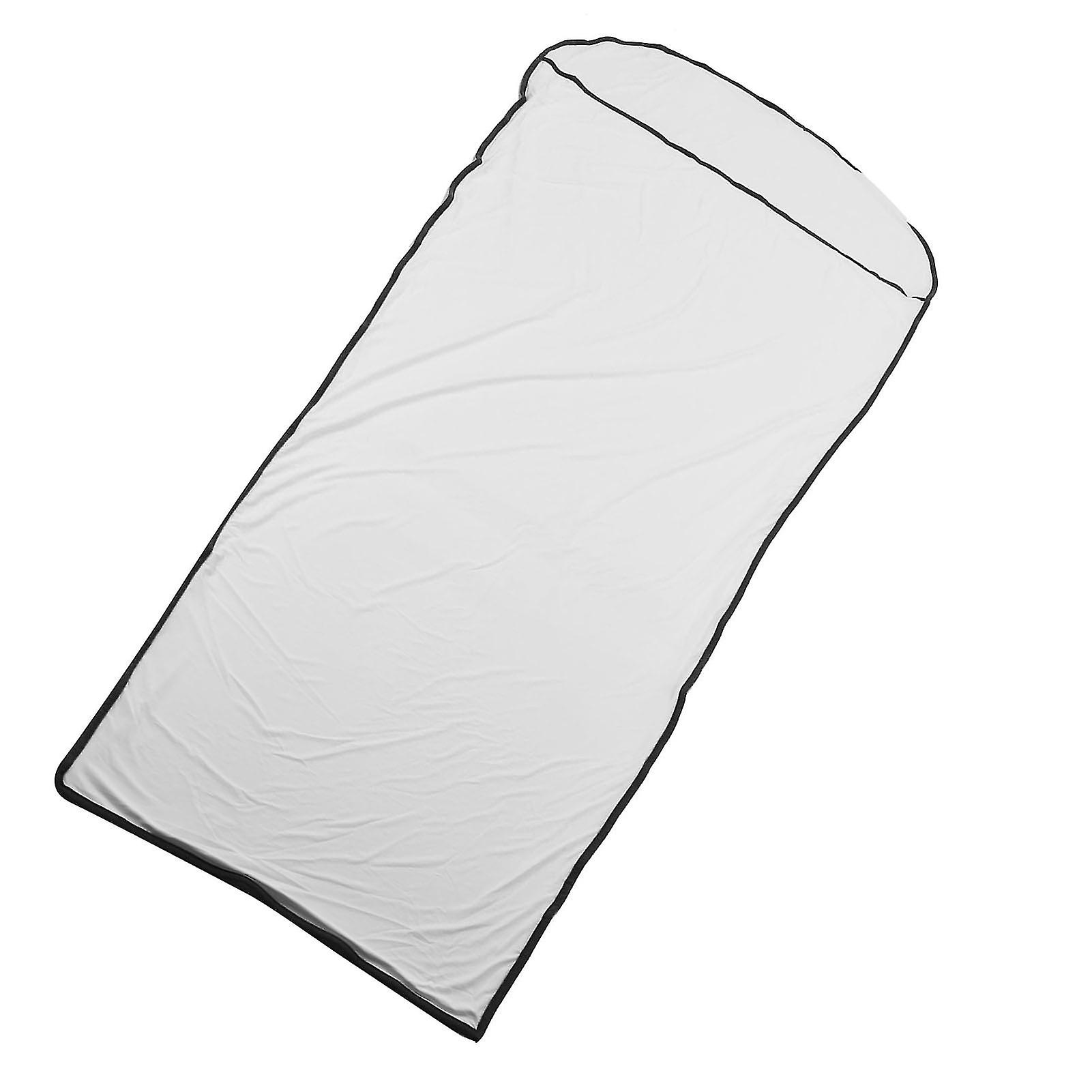 Sovsäcksfoder Ultralätt Multifunktionell Elastisk Sovsäck Liner för UtomhuscampingVit