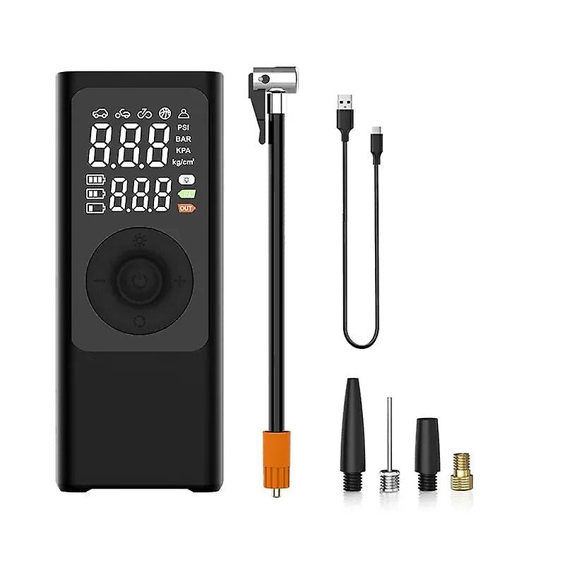 מדחס אוויר אלחוטי לרכב משאבת אוויר ניידת לרכב חשמלי כף יד מסך כפול תצוגה דיגיטלית משאבת צמיגים לרכב
