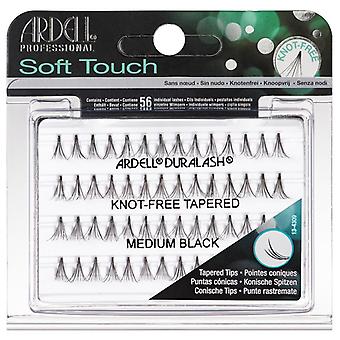 Ardell soft touch individuele knoop-gratis taps toelopende medium zwart