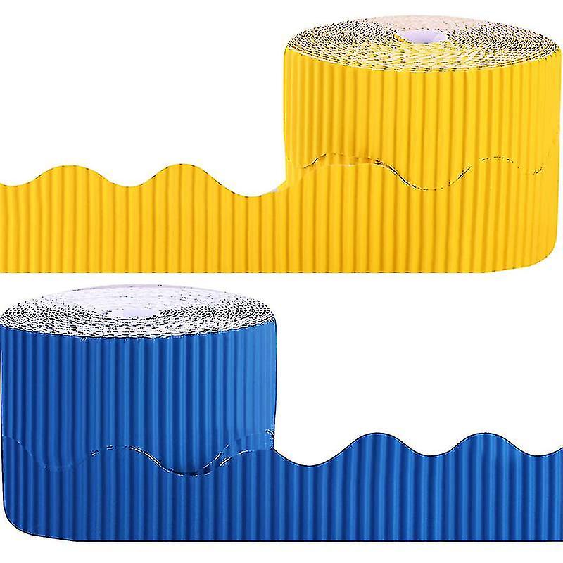 2 Bulletin Board Borders Scalloped Border Decoration Background Paper For Decorative Borders (yello