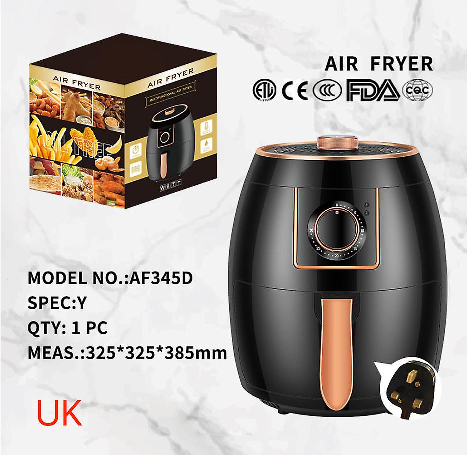 Friggitrice ad aria transfrontaliera standard da 5,5 L Us Touch Screen Friggitrice automatica British Standard Deep Fryger Chips Machine Airfryer