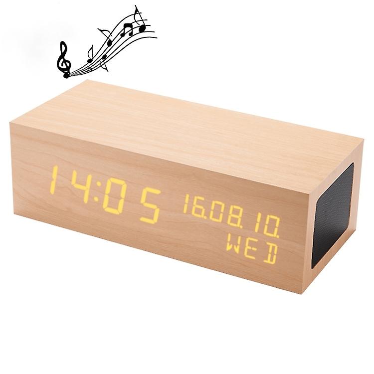 Houten Klok Bluetooth Speaker