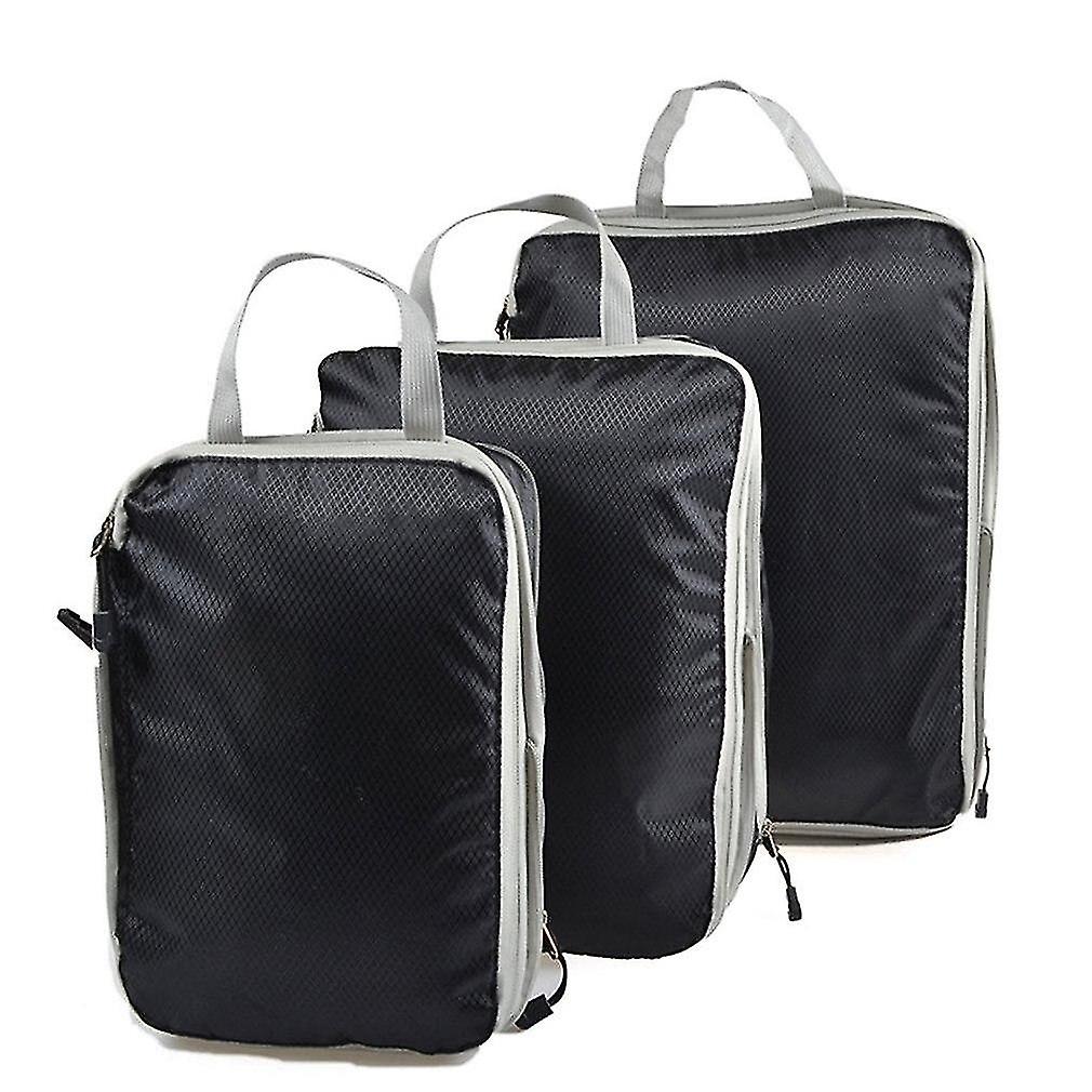 Diaper Organizers 3pcs/set Compressible Storage Bag Set Compression Packing Cube Travel Luggage Foldable Storage Bags