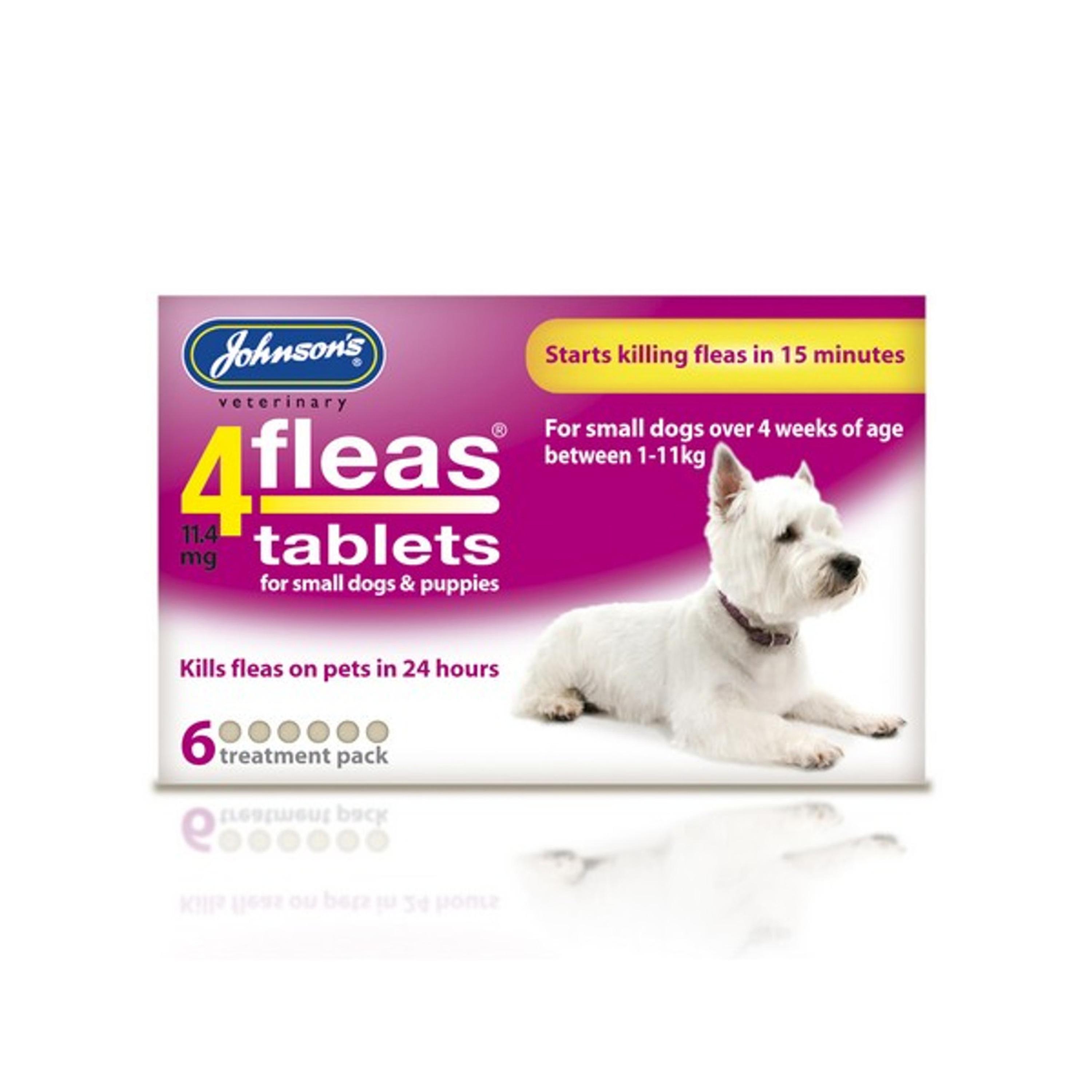 Johnson's 4 Fleas Puppy Flea Tablets (6Tablets)