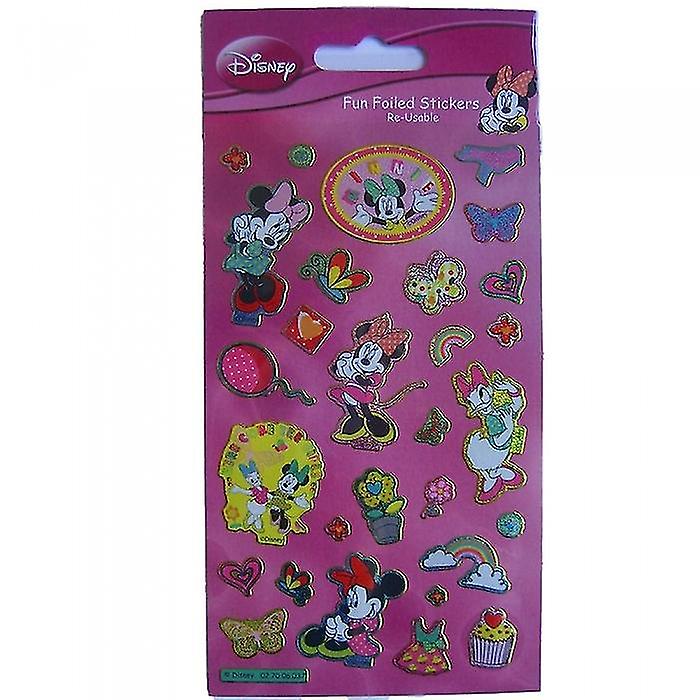 Disney Fun Reusable Foil Minnie Mouse Stickers (Pack of 29)