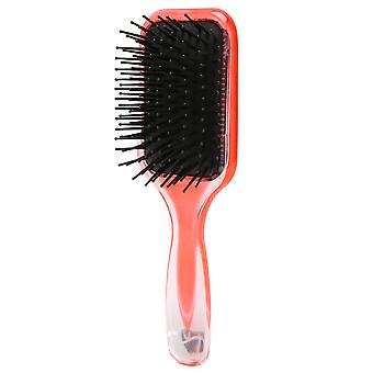 Transparent Red Hairdressing Paddle Hairbrush Haircut Hair Paddle Detangling Brush Comb