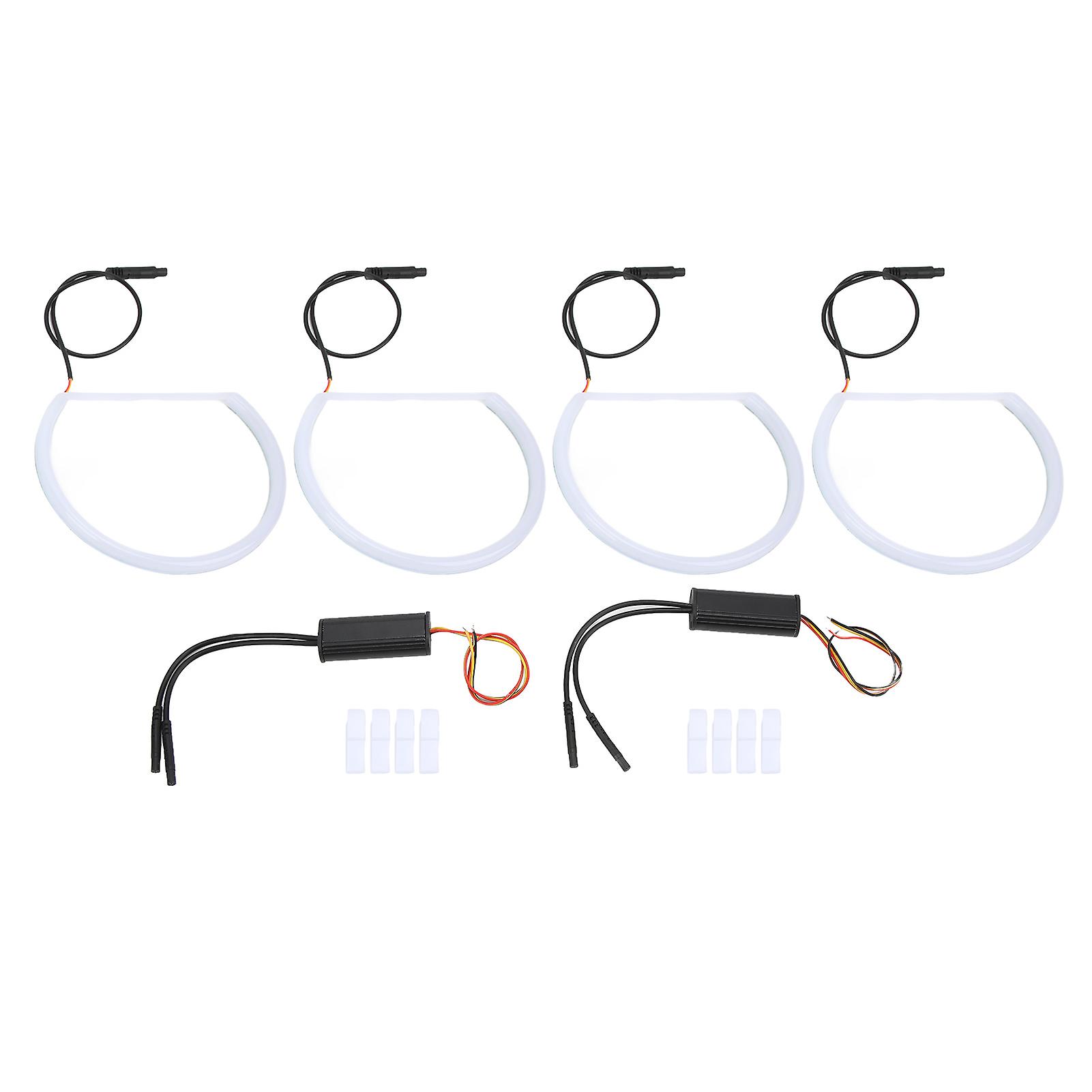 Dual color LED halo rings for 3 series E46 E90 E91 headlights