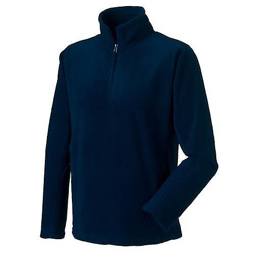 Russell Mens Quarter Zip Fleece Top